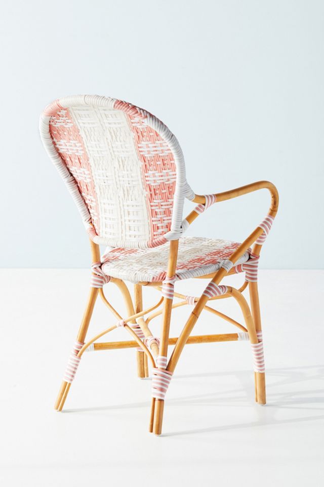 Rattan Welsh Check Bistro Chair #4