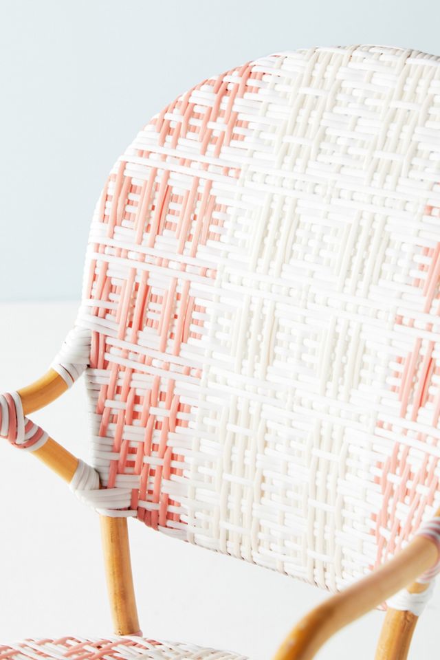 Rattan Welsh Check Bistro Chair #5