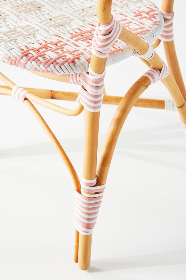 Rattan Welsh Check Bistro Chair #6