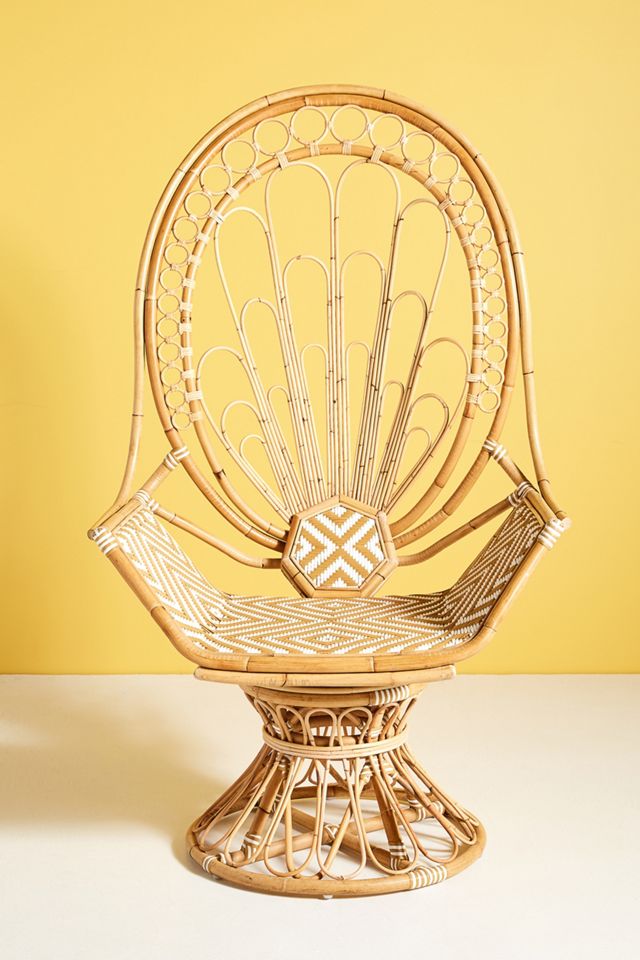 Justina Blakeney Peacock Rattan Chair #2