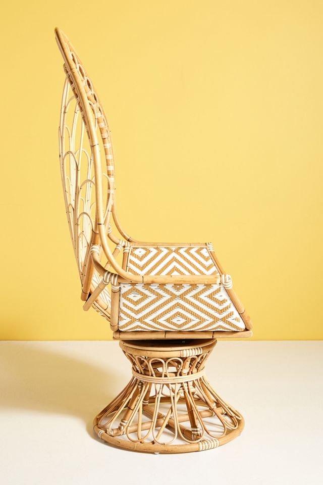 Justina Blakeney Peacock Rattan Chair #3