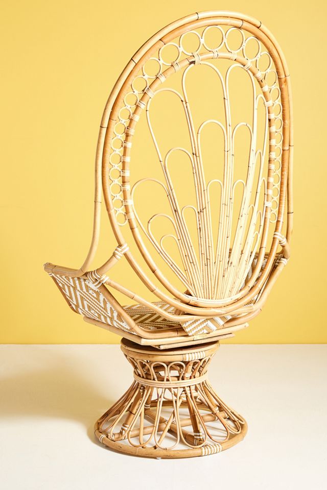 Justina Blakeney Peacock Rattan Chair #4