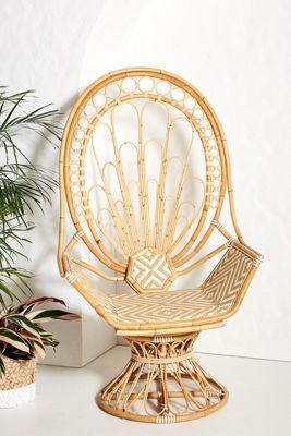 Justina Blakeney Peacock Rattan Chair