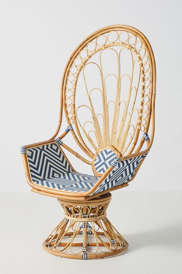 Justina Blakeney Peacock Rattan Chair #2