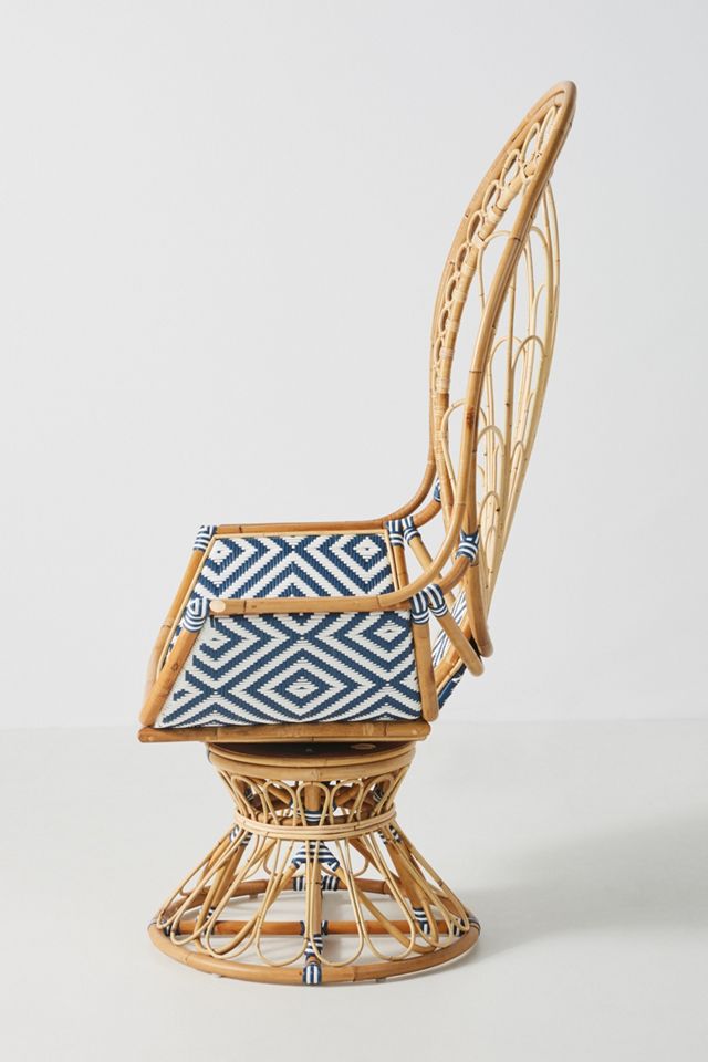 Justina Blakeney Peacock Rattan Chair #3