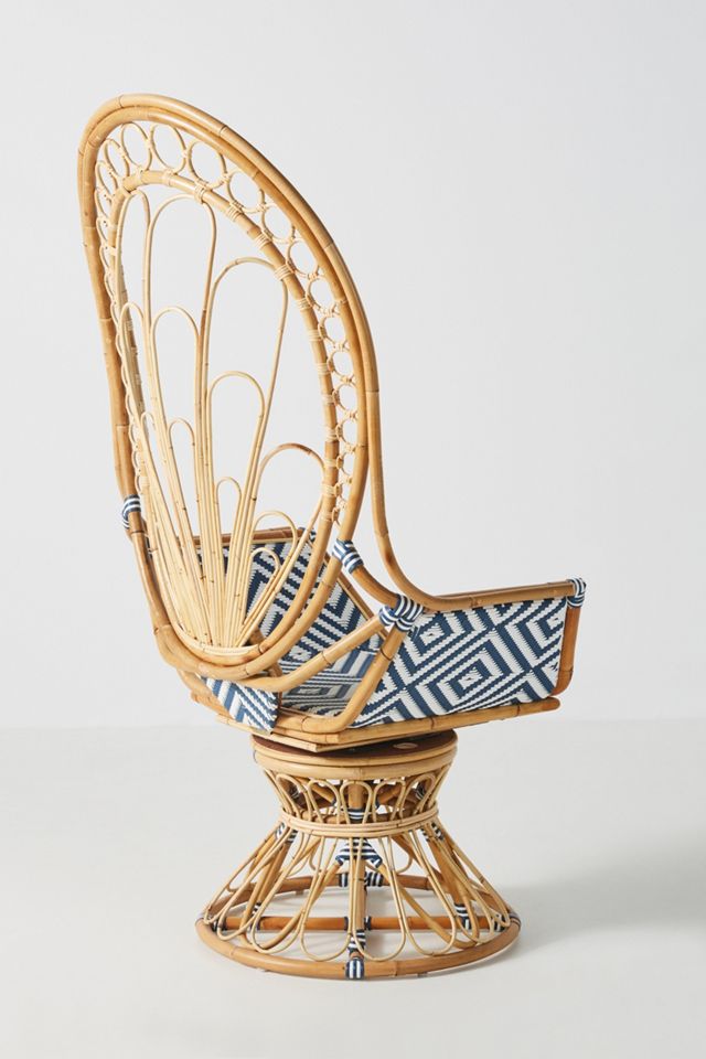 Justina Blakeney Peacock Rattan Chair #4