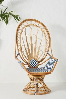 Justina Blakeney Peacock Rattan Chair