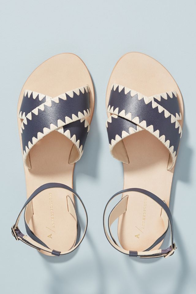 Anthropologie Terri Criss-Cross Sandals #1