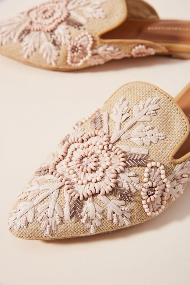 Anthropologie Therese Beaded Mules #2