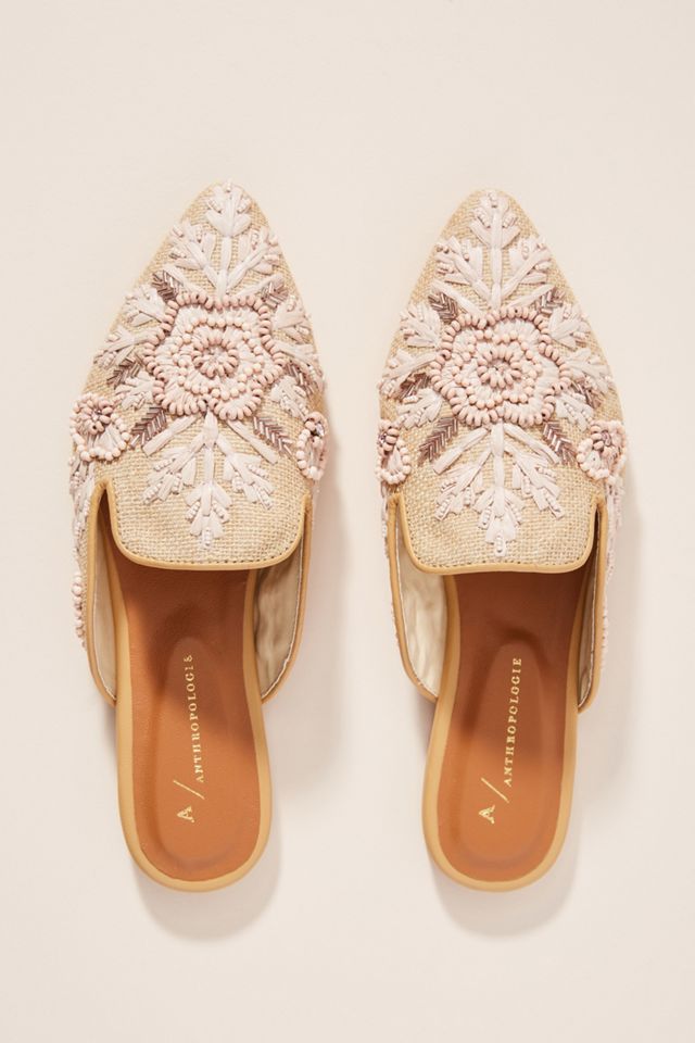 Anthropologie Therese Beaded Mules #1