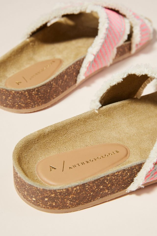 Anthropologie Callie Criss Cross Slide Sandals #3