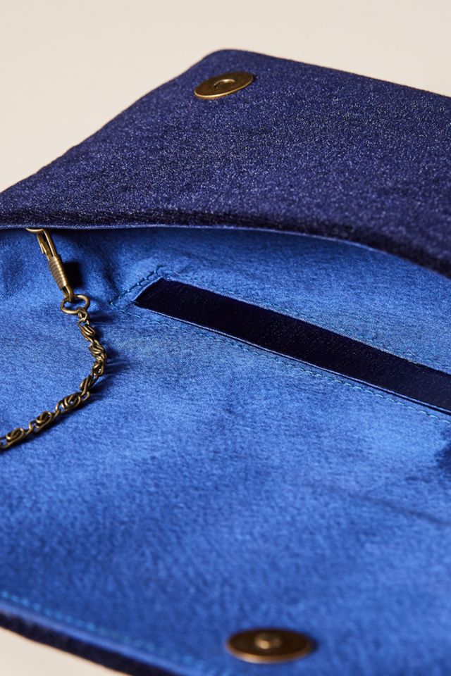 Last Dance Embroidered Velvet Clutch #2