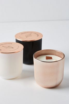 Wicks and Stones Wanderlust Crystal Candle
