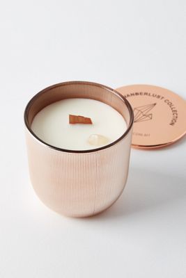Wicks and Stones Wanderlust Crystal Candle