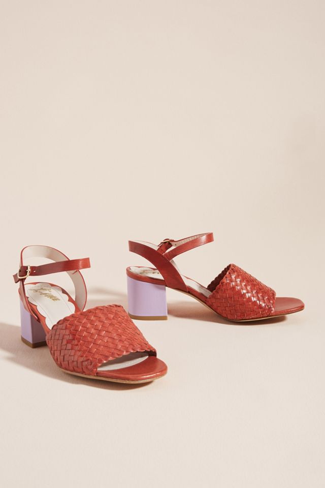 Miss L Fire Miro Woven Block Heels #1