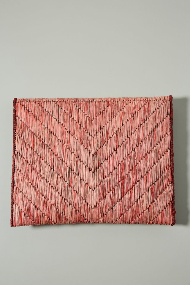 The Wolf Gang Raffia Envelope Clutch #1