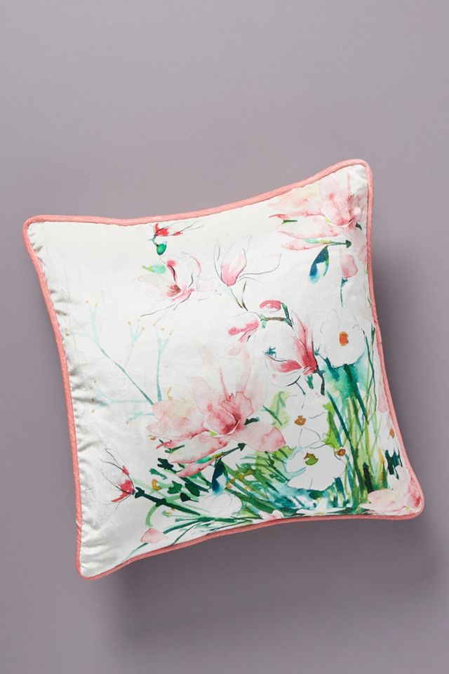 Sarah Hankinson Pansies Pillow #1