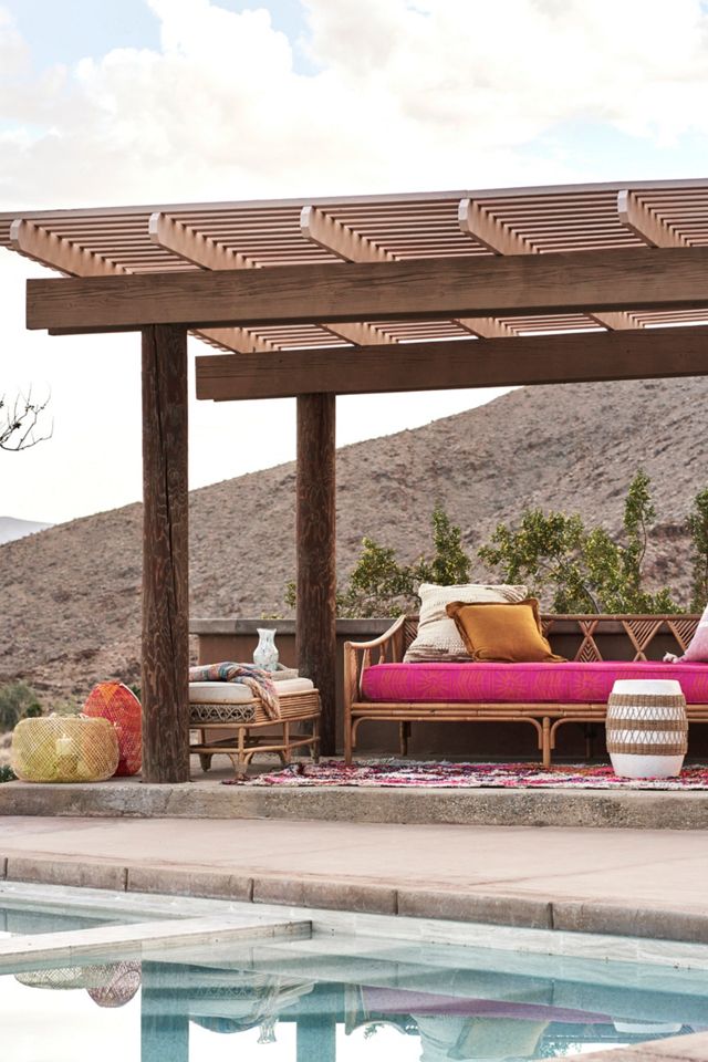 Maggie Rattan-Wrapped Side Table #3