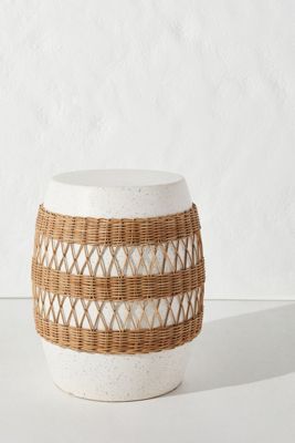 Maggie Rattan-Wrapped Side Table
