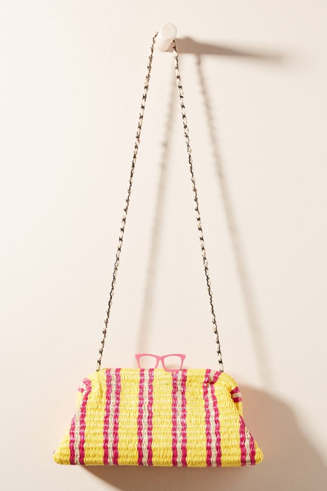 Mara La Rosa Glasses Striped Clutch #1