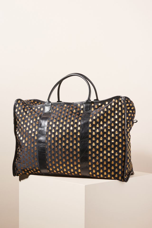 New Anthropologie DEUX LUX Weekender Duffle Bag Sequins