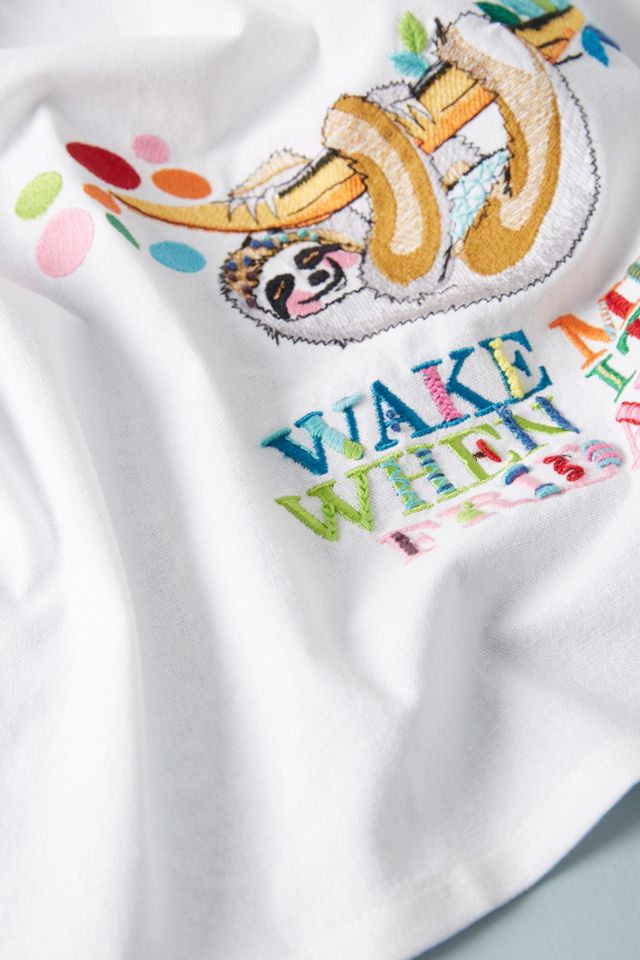 Yolanda Andres Sloth Dish Towel #1