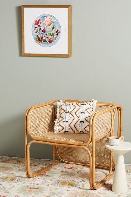 Anthropologie outlet rattan chair