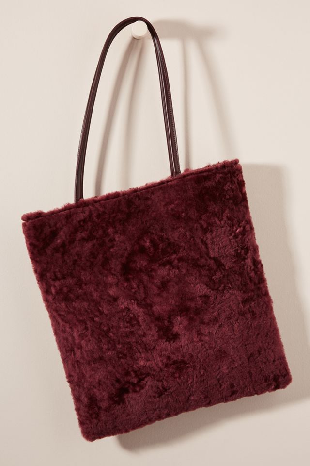 Biscoe Shearling Trim Tote