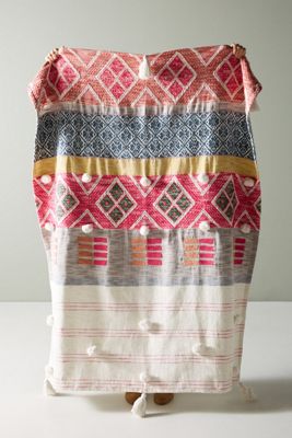 Woven Rosewood Throw Blanket
