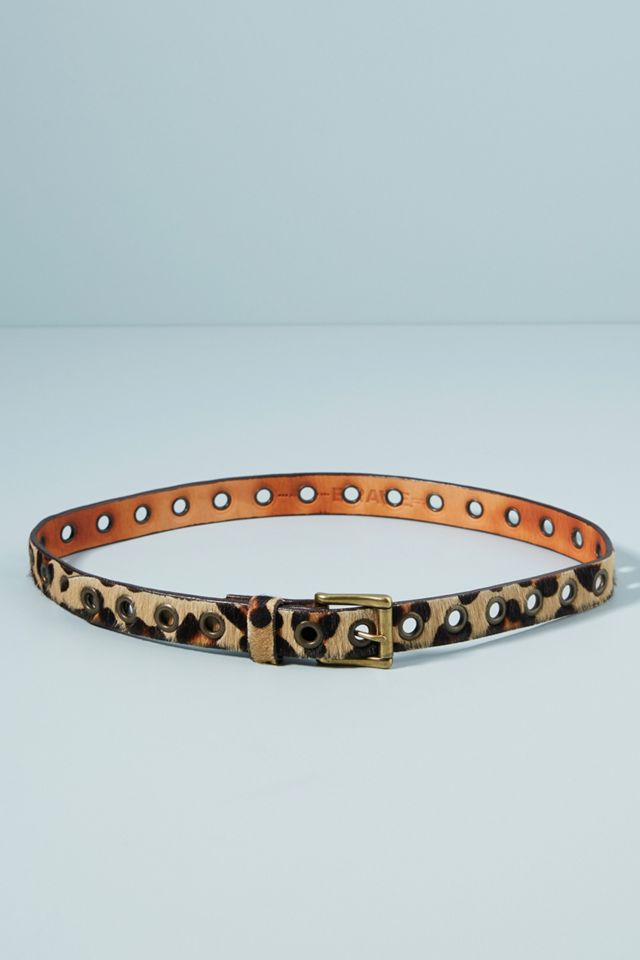 Dai Leopard-Printed Skinny Belt | Anthropologie display picture 2