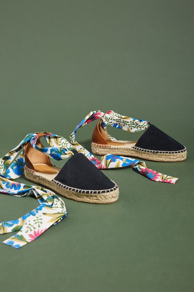Anthropologie Vivienne Scarf Espadrilles #1