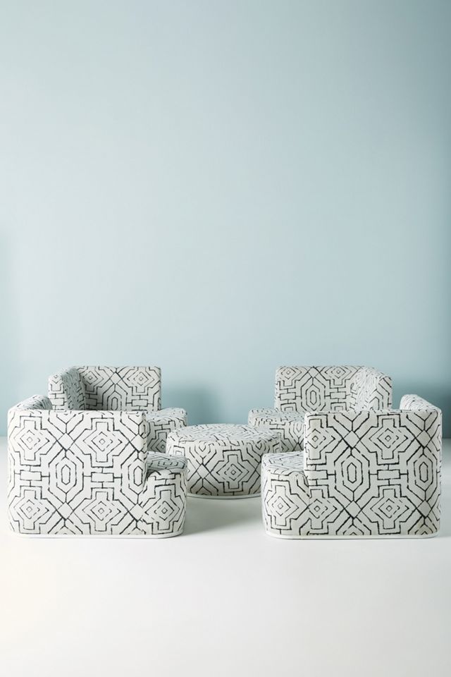 Upholstered Pit Sectional Set #1