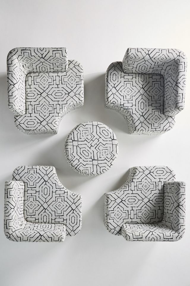 Upholstered Pit Sectional Set #5