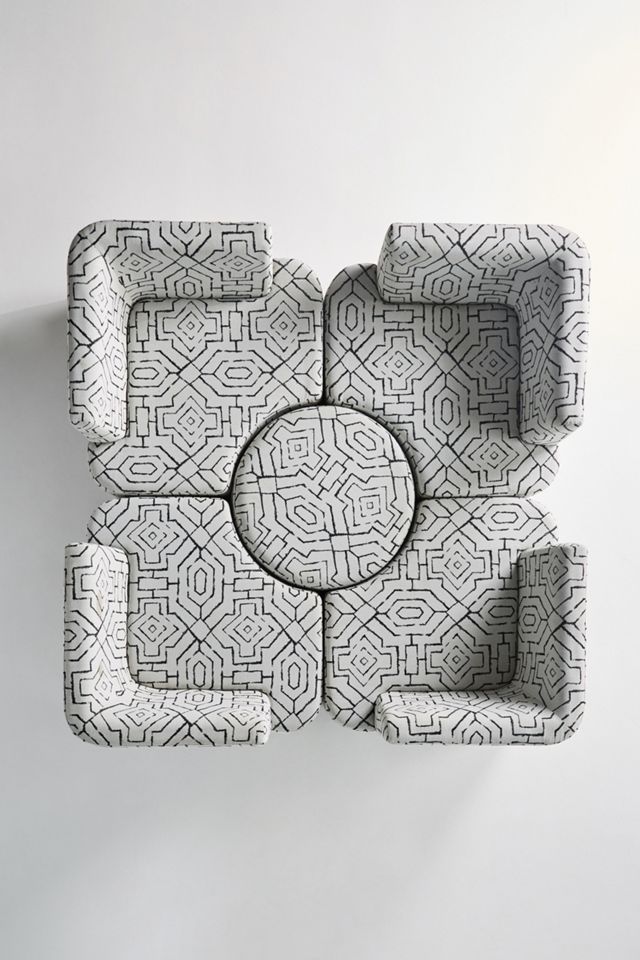 Upholstered Pit Sectional Set #6