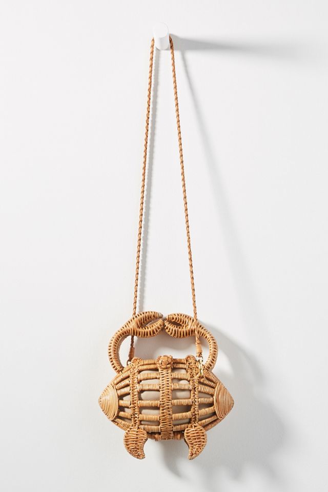Aranaz Wicker Crab Clutch #1