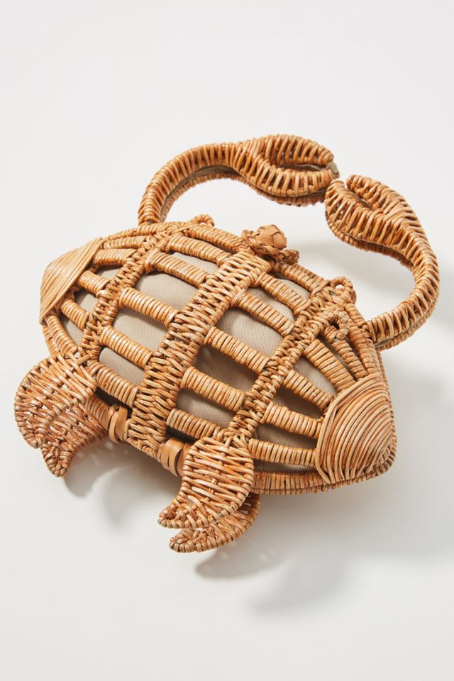 Aranaz Wicker Crab Clutch
