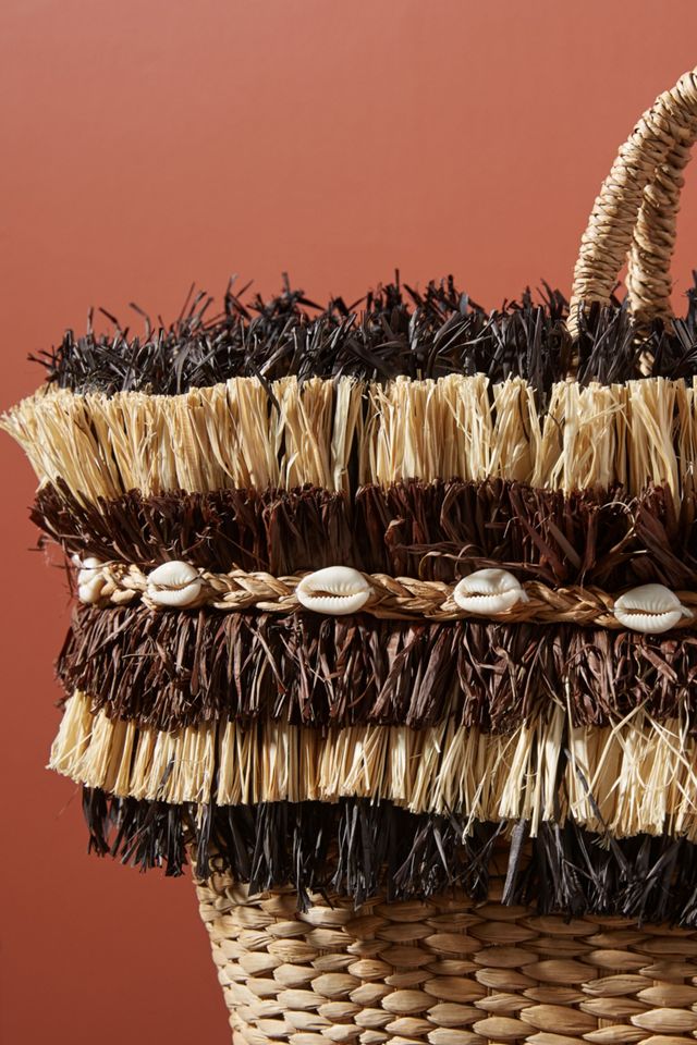 Aranaz Maika Fringed Basket Bag #2