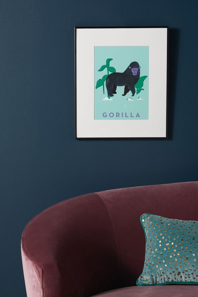 Gorilla #2 Throw Pillow