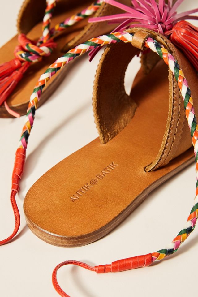 Antik Batik Youri Tasseled Sandals #3