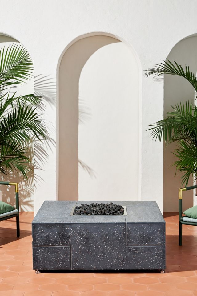 Terrazzo Square Outdoor Fire Pit Anthropologie