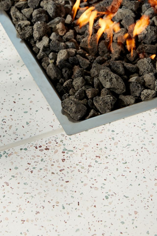 Terrazzo Square Outdoor Fire Pit #2