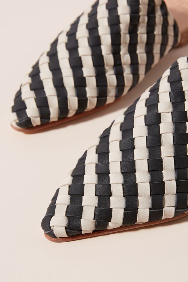 Huma Blanco Marina Woven Leather Slides #2