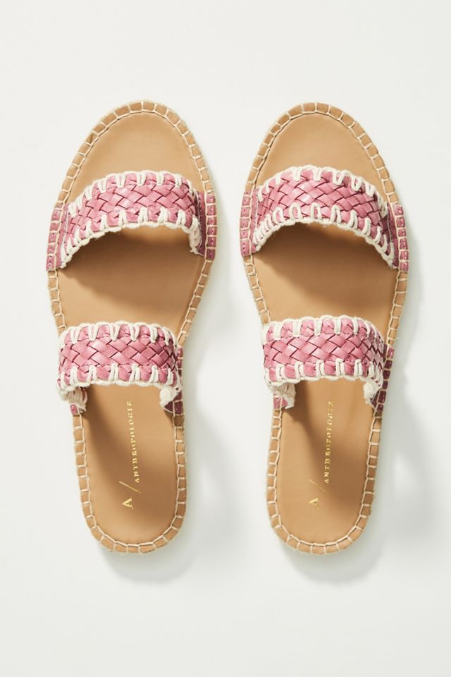 Anthropologie Regina Woven Slide Sandals #1