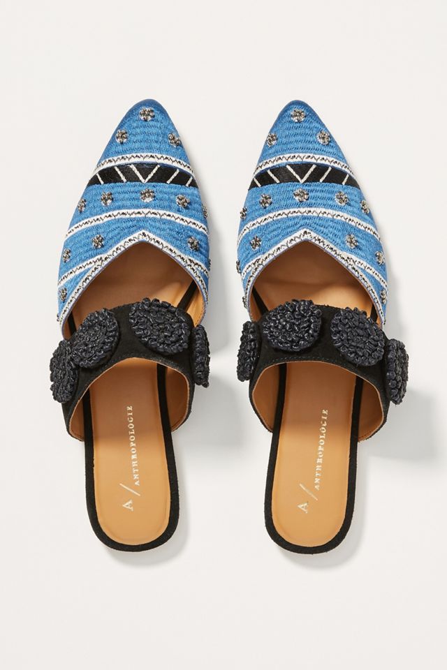 Anthropologie Devin Embellished Slides #1