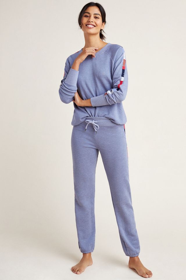 Sundry Mosley Embroidered Sweatpants | Anthropologie