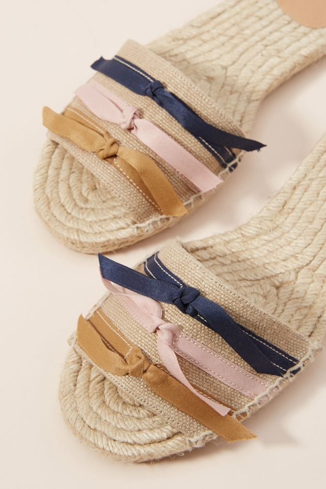 Castaner Bow Espadrille Slides #2