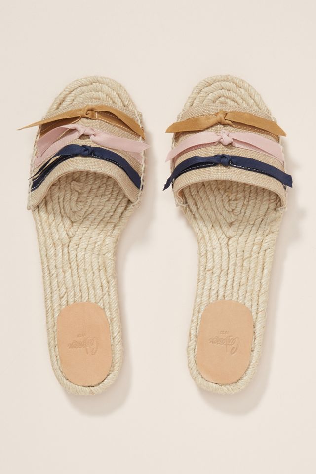 Castaner Bow Espadrille Slides #1