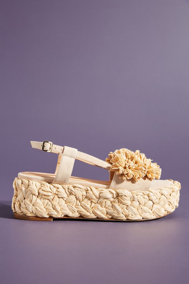 Paloma Barcelo Flower Platform Sandals | Anthropologie