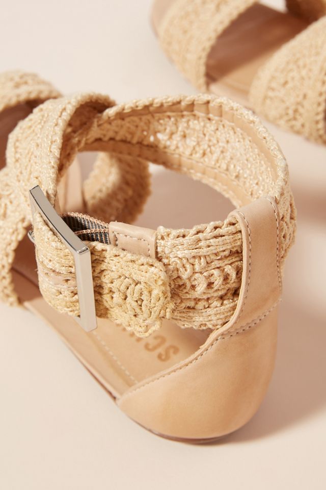 Schutz Woven Jute Criss-Cross Sandals | Anthropologie