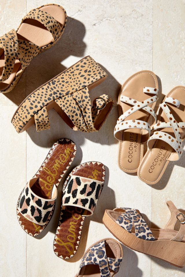 Maypol Leopard-Print Wedge Sandals #4
